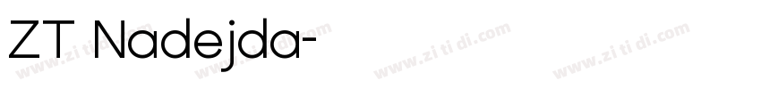 ZT Nadejda字体转换